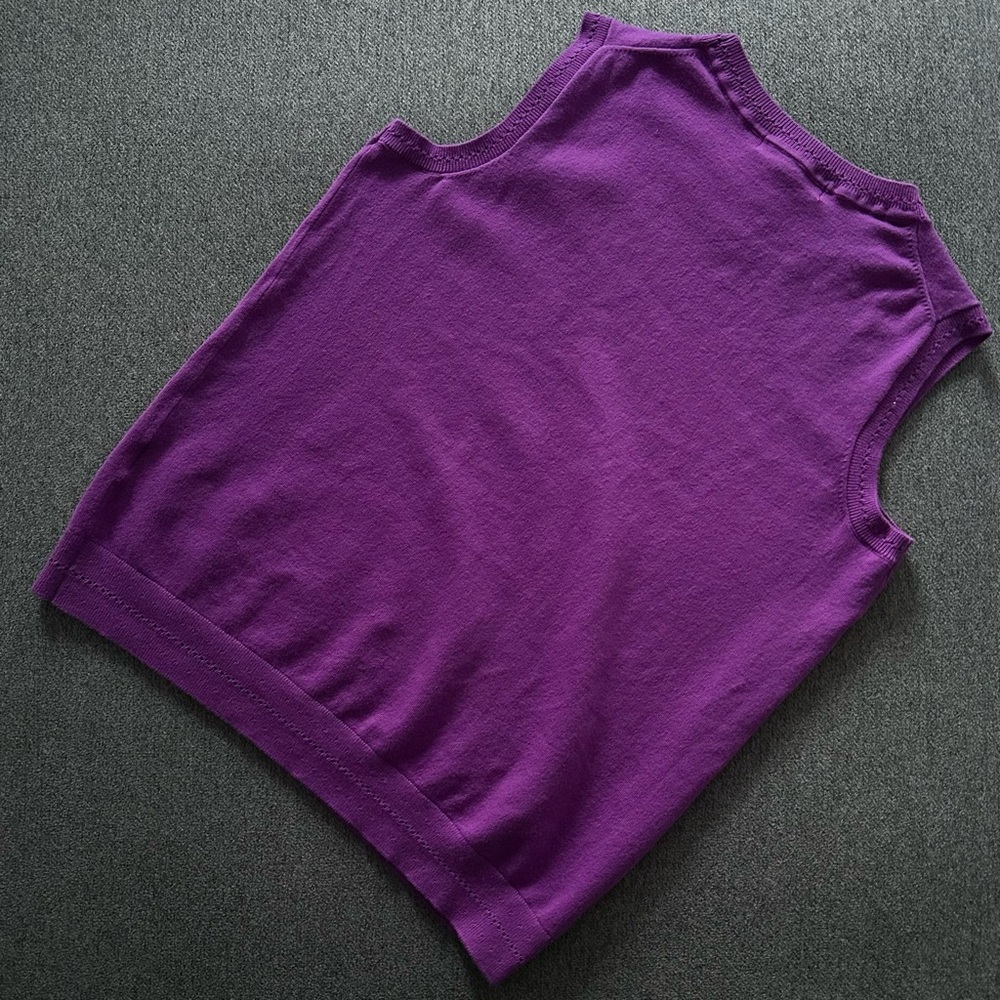 Boden Purple Knit Sleeveless Top Medium - Picture 6 of 6